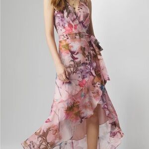 White House Black Market Floral Asymmetrical High-Low Sundress